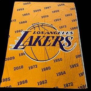 NBA LOS ANGELES BANNER CHAMPIONSHIP YEAR